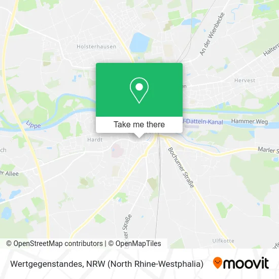 Wertgegenstandes map