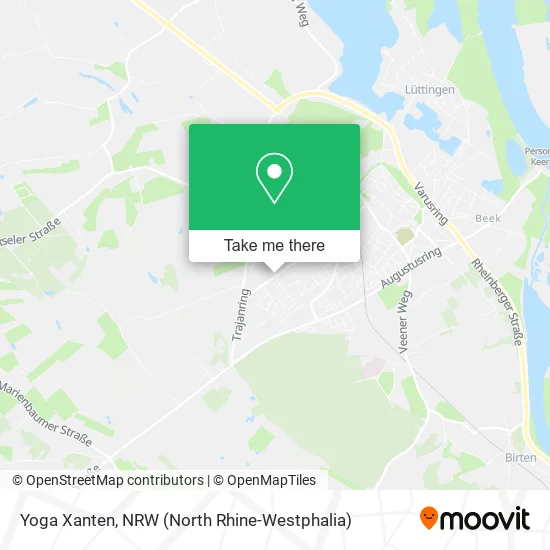 Yoga Xanten map