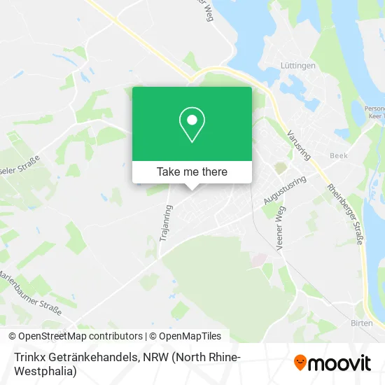 Карта Trinkx Getränkehandels