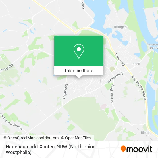 Карта Hagebaumarkt Xanten