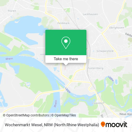 Карта Wochenmarkt Wesel