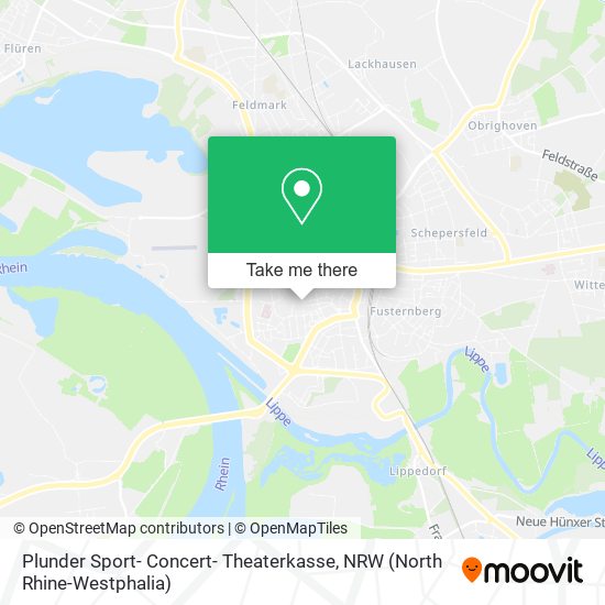 Plunder Sport- Concert- Theaterkasse map