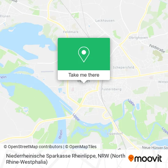 Карта Niederrheinische Sparkasse Rheinlippe