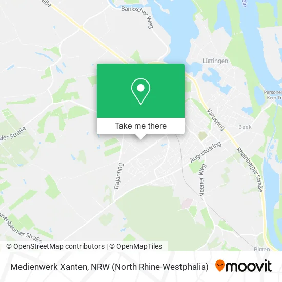 Medienwerk Xanten map