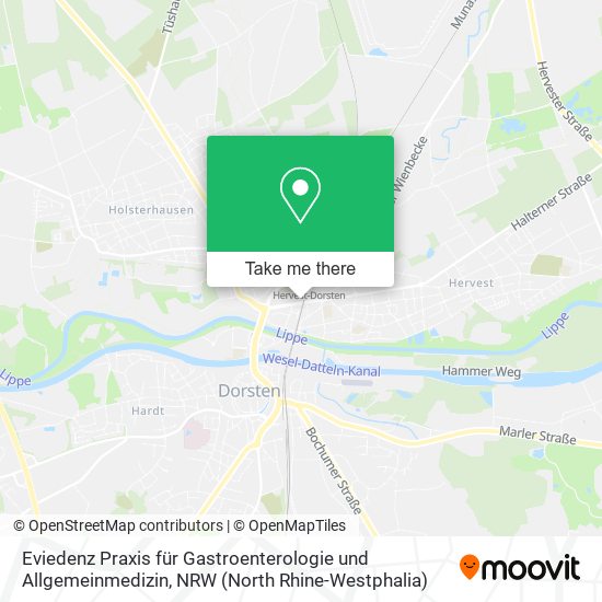 Eviedenz Praxis für Gastroenterologie und Allgemeinmedizin map