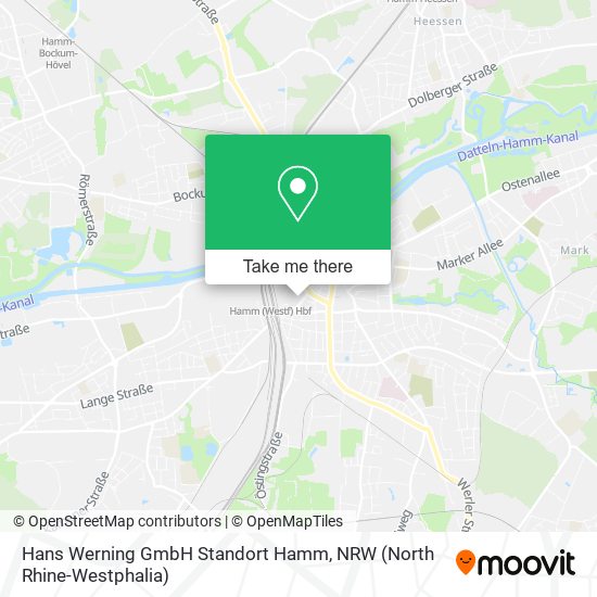 Hans Werning GmbH Standort Hamm map
