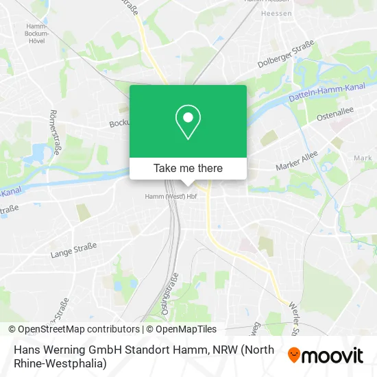 Hans Werning GmbH Standort Hamm map