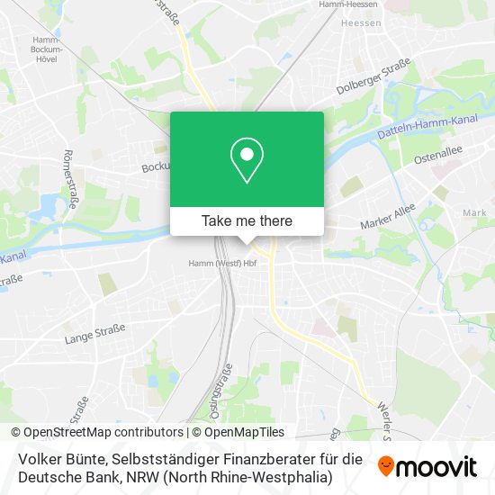 Volker Bünte, Selbstständiger Finanzberater für die Deutsche Bank map