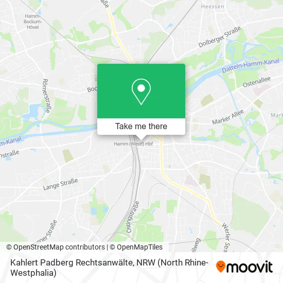 Карта Kahlert Padberg Rechtsanwälte