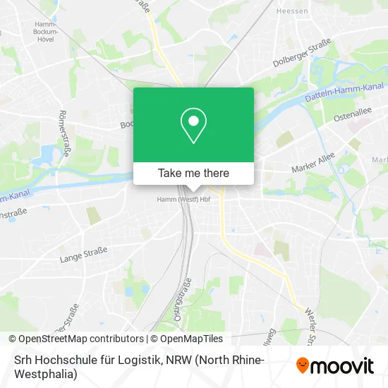 Карта Srh Hochschule für Logistik