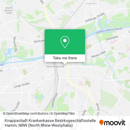 Knappschaft Krankenkasse Bezirksgeschäftsstelle Hamm map