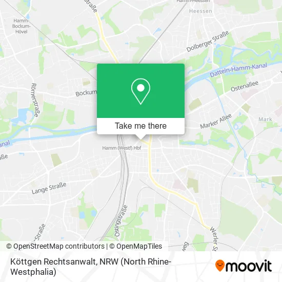 Карта Köttgen Rechtsanwalt