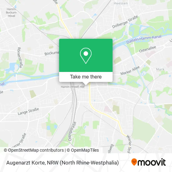 Карта Augenarzt Korte