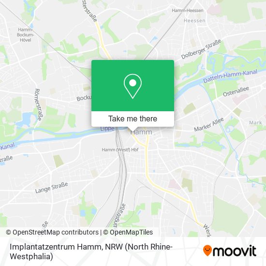 Implantatzentrum Hamm map