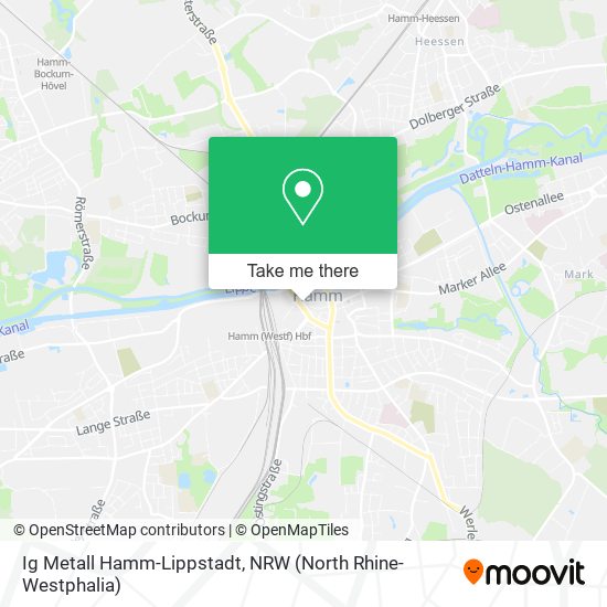 Ig Metall Hamm-Lippstadt map