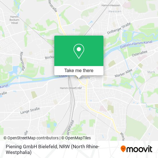Piening GmbH Bielefeld map