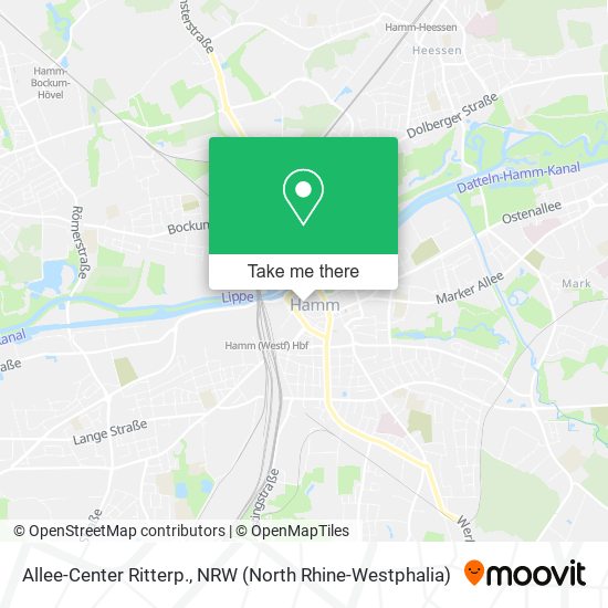 Allee-Center Ritterp. map