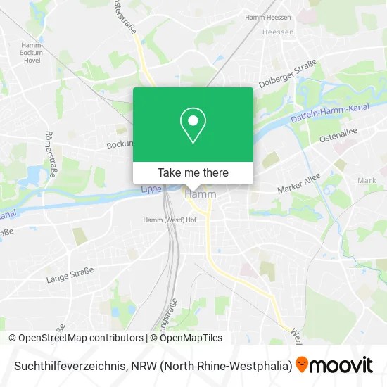 Карта Suchthilfeverzeichnis