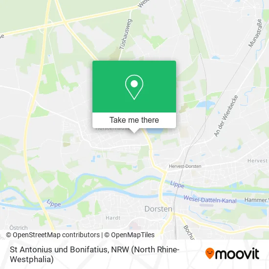 St Antonius und Bonifatius map