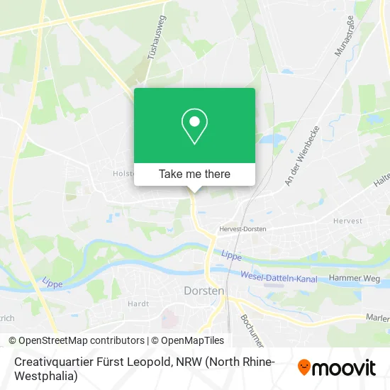 Creativquartier Fürst Leopold map