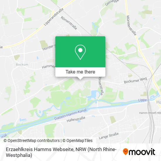 Карта Erzaehlkreis Hamms Webseite