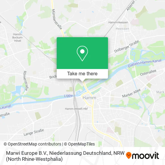 Marwi Europe B.V., Niederlassung Deutschland map