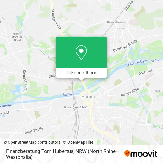 Карта Finanzberatung Tom Hubertus