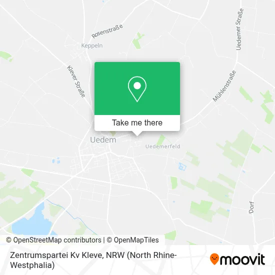 Zentrumspartei Kv Kleve map