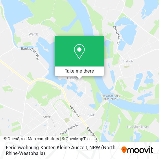 Ferienwohnung Xanten Kleine Auszeit map