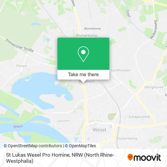 Карта St Lukas Wesel Pro Homine