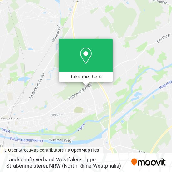 Landschaftsverband Westfalen- Lippe Straßenmeisterei map
