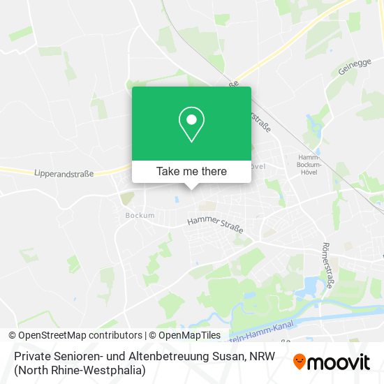 Private Senioren- und Altenbetreuung Susan map