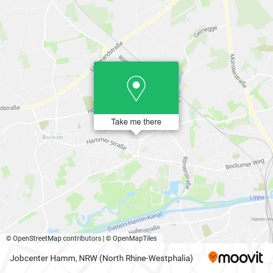 Карта Jobcenter Hamm