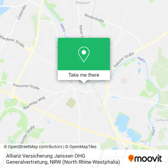 Карта Allianz Versicherung Janssen OHG Generalvertretung