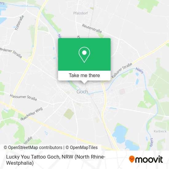 Lucky You Tattoo Goch map