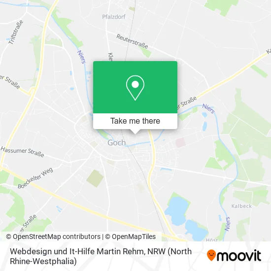 Карта Webdesign und It-Hilfe Martin Rehm