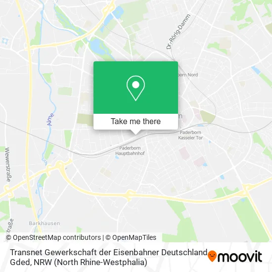 Карта Transnet Gewerkschaft der Eisenbahner Deutschland Gded
