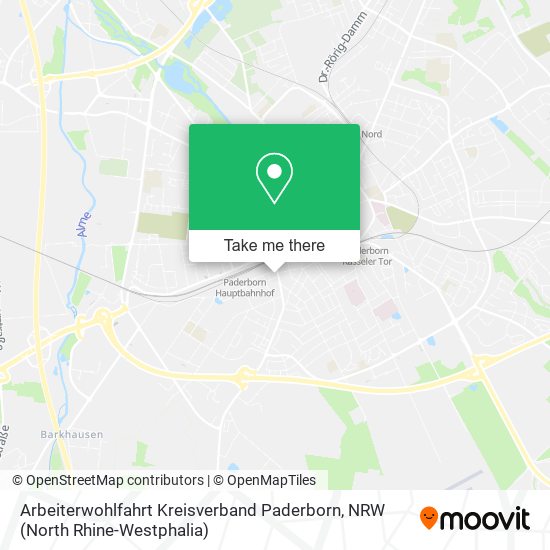 Arbeiterwohlfahrt Kreisverband Paderborn map