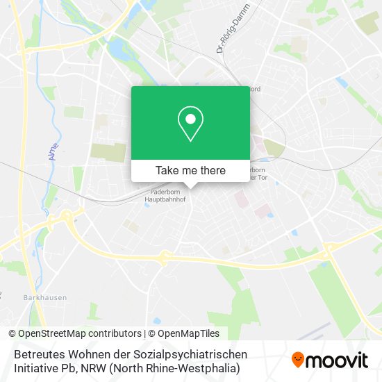 Betreutes Wohnen der Sozialpsychiatrischen Initiative Pb map