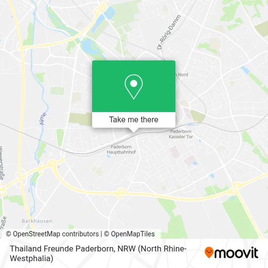 Thailand Freunde Paderborn map