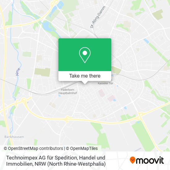 Technoimpex AG für Spedition, Handel und Immobilien map