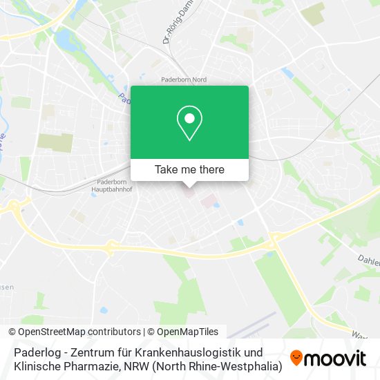 Paderlog - Zentrum für Krankenhauslogistik und Klinische Pharmazie map