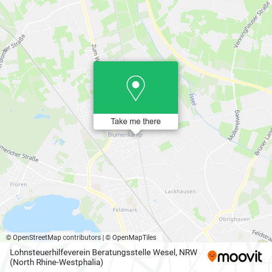 Lohnsteuerhilfeverein Beratungsstelle Wesel map