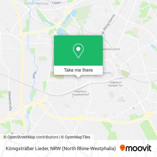 Königsträßer Lieder map