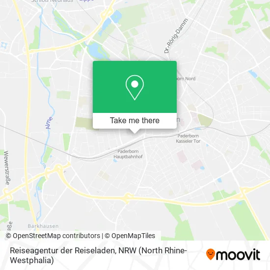 Карта Reiseagentur der Reiseladen