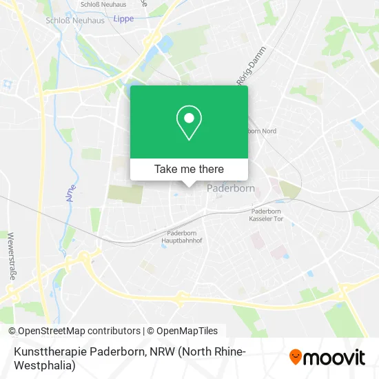 Карта Kunsttherapie Paderborn