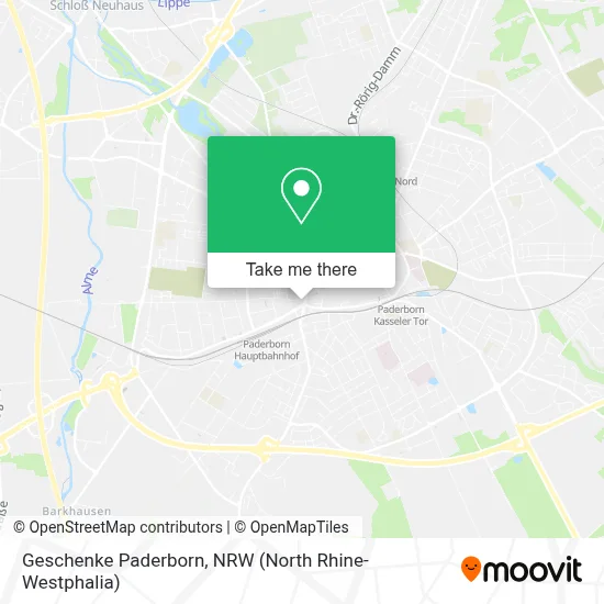 Geschenke Paderborn map