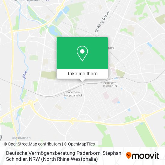 Deutsche Vermögensberatung Paderborn, Stephan Schindler map