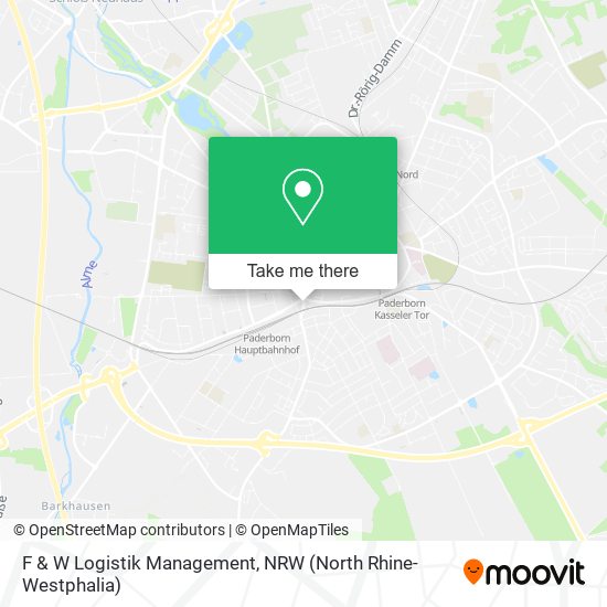 F & W Logistik Management map