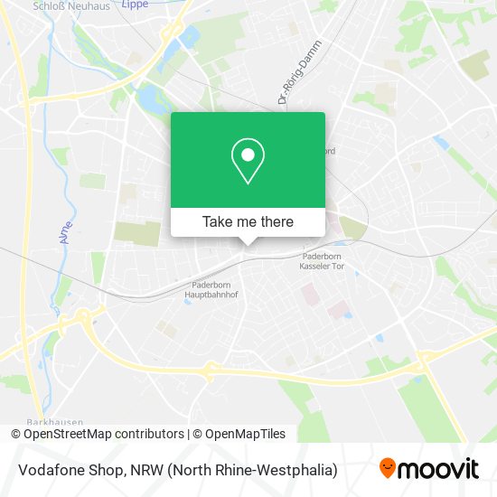 Vodafone Shop map